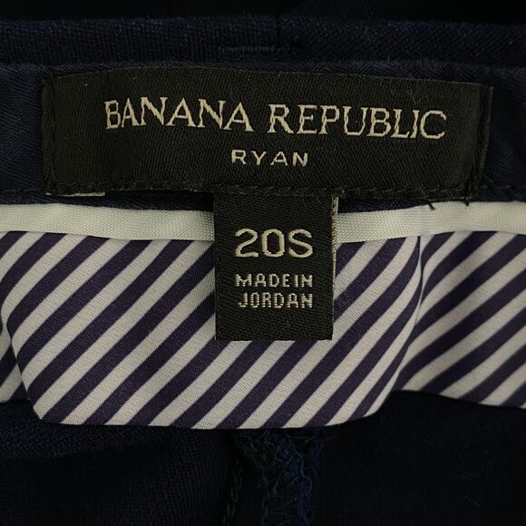 Banana Republic Ryan Slim Straight Washable Bi-Stretch Pant Plus Size 20 Short - Picture 3 of 8